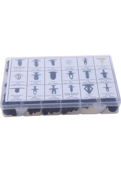 415X Plastik Araç Kapısı Trim Klipsi Tampon Perçin Vidaları Panel Itme Harfa Pin Kiti (Yurt Dışından)