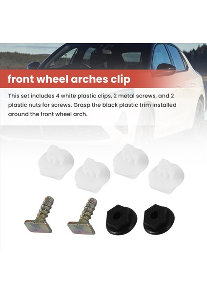 8pc Ön Tekerlek Döşeme Klipler Vauxhall Corsa C Için Plastik Metal Vidalı Somun Seti (Yurt Dışından) fırsatları