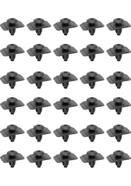 Çamurluk Astar Düzeltici Perçin Push Klipler Mazda 323 626 929 Cx-9 Miata Milenia Mpv Mx-3 Mx-6 Siyah 30 Pcs (Yurt Dışından)
