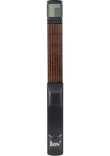 Irin Taşınabilir Akor Eğitmeni Cep Gitar Uygulama Aracı LCD Enstrüman Uygulama Akor Aracı Gitar Aksesuarları Siyah (Yurt Dışından) fırsatları