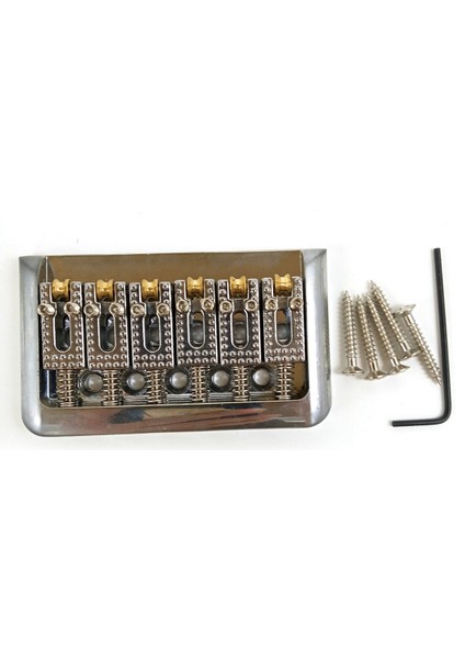 Gitar Hardtail Köprü Eyer 6 Telli Top Katlanır Çocuk Piyano Köprü Topu Ip Çekme Plakası (Gümüş) (Yurt Dışından)