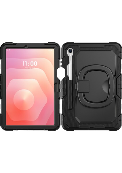 Samsung Galaxy Tab S11 Kılıf Halka Ayaklı Pc + Silikon Darbeye Dayanıklı Tablet Kılıfı (Yurt Dışından) fiyatları