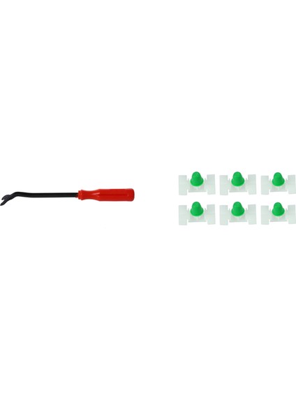 1 Adet Araba Van Kapı Kaplama Klipsli Tutturmacı Aracı ve 50PCS Araba Dış Kapısı Çamurluk Trim Paneli Bağlantı Elemanı Kalıp Klips (Yurt Dışından)