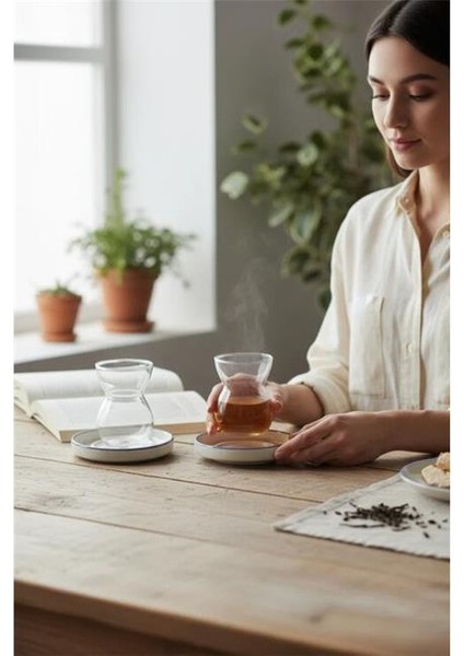 Porselen Birdy Çay Tabağı 6 Parça modelleri