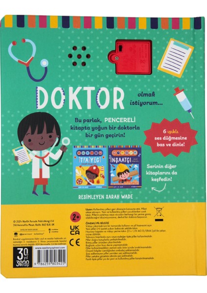 Işıklı ve Sesli Pencereli Kitabım - Doktor Olmak İstiyorum indirimleri