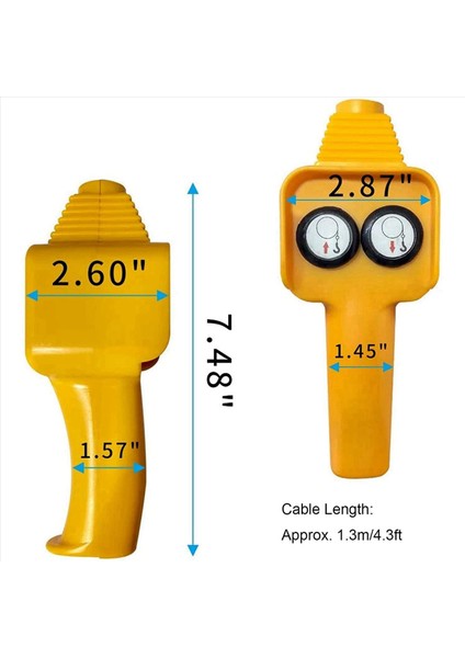 2x Araba Vinç Uzaktan Kumanda Anahtarı Vinç Uzaktan Kumanda Düğmesi Kiti Anahtarı Kablolu Vinç Tutamaç Anahtarı (Yurt Dışından) fırsatları