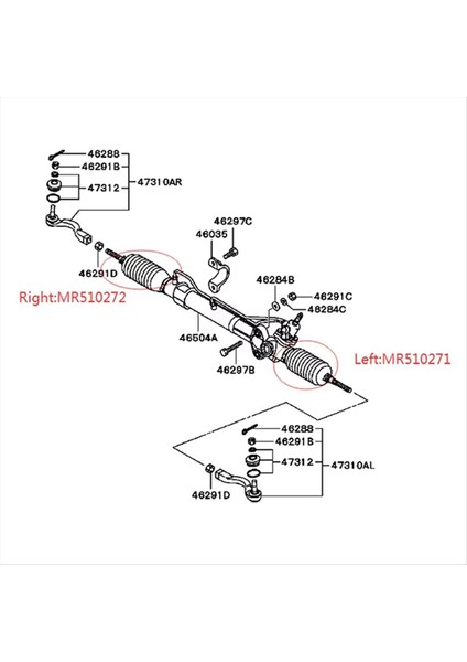 Mitsubishi Pajero Montero V73 V75 V93 2000-2020 MR510271 MR510272 Için 2 Adet Sol ve Sağ Direksiyon Rafı Bot Tozu Kapağı (Yurt Dışından) modelleri
