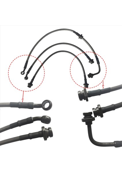 3x Uzatılmış Fren Hortumunu Uzatın 2-3 Inç Offroad Süspansiyon Kitleri 2007-2017 Suzuki Jimny JB23 JB43 (Yurt Dışından) fiyatları