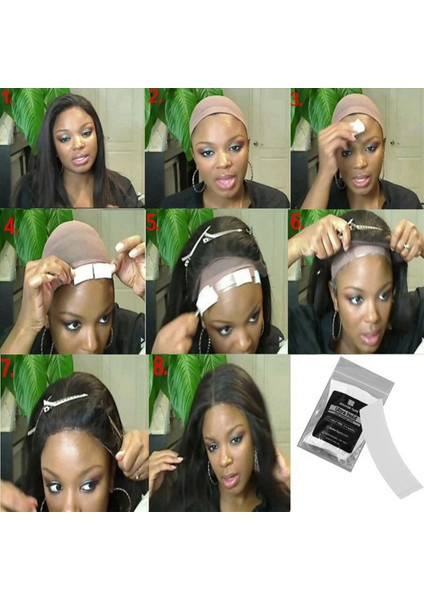 216PCS/LOT Sabit Saç Peruk Bant Şeritleri Süper Güçlü Yapışkan Çift Bant Su Geçirmez Toupee Dantel Peruk Yapıştırıcısı (Yurt Dışından) indirimleri