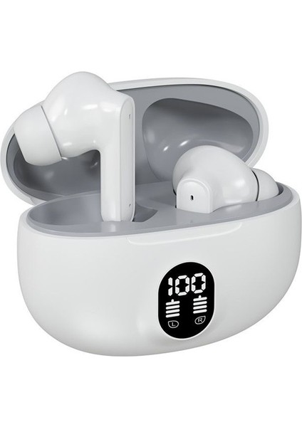 Koşu ve Spor Için Uzun Pil Ömrü, Gürültü Engelleme ve Geniş Kapasiteye Sahip Gerçek Kablosuz Kulak Içi Bluetooth Kulaklıklar. (Yurt Dışından)