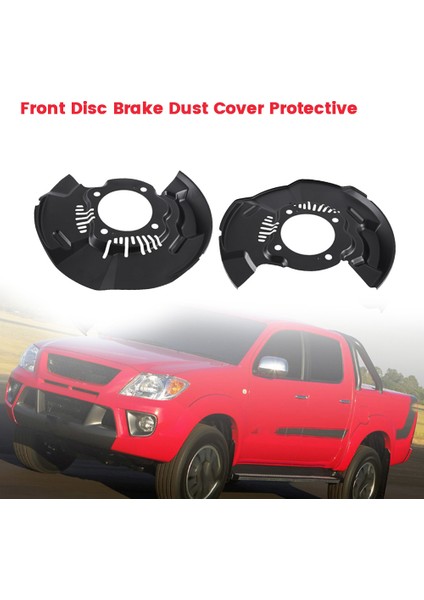 1paır Ön Fren Disk Toz Kapağı 47782-0K031 47781-0K031 Toyota Fortuner Hilux Vigo 2005-2012 Fren Kalkanı Plakası (Yurt Dışından) fırsatları