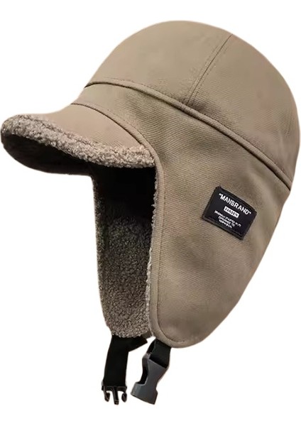 Yeni Kış Kadife Lei Feng Şapkası, Aynı Stil, Açık Hava Bisikleti Sürme Soğuğa Dayanıklı ve Sıcak Kulak Koruma Şapkası, Kayak Çok Yönlü Pilot Şapka (Yurt Dışından)