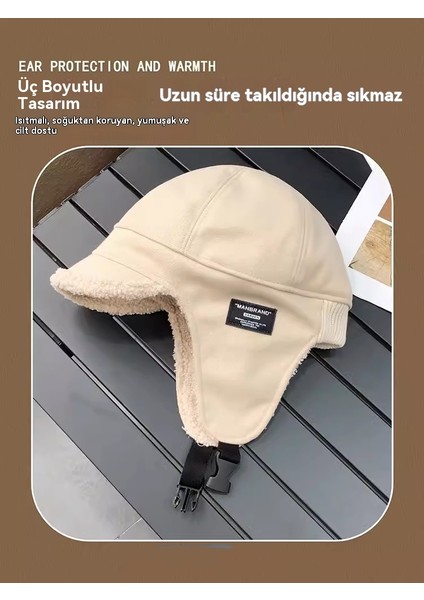 Yeni Kış Kadife Lei Feng Şapkası, Aynı Stil, Açık Hava Bisikleti Sürme Soğuğa Dayanıklı ve Sıcak Kulak Koruma Şapkası, Kayak Çok Yönlü Pilot Şapka (Yurt Dışından) indirimleri