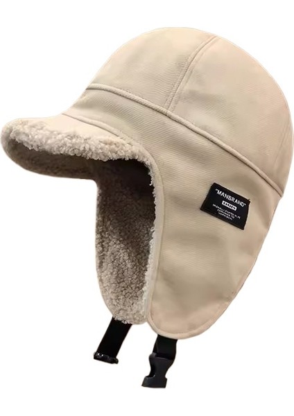 Yeni Kış Kadife Lei Feng Şapkası, Aynı Stil, Açık Hava Bisikleti Sürme Soğuğa Dayanıklı ve Sıcak Kulak Koruma Şapkası, Kayak Çok Yönlü Pilot Şapka (Yurt Dışından)