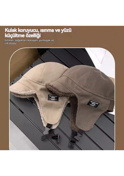 Yeni Kış Kadife Lei Feng Şapkası, Aynı Stil, Açık Hava Bisikleti Sürme Soğuğa Dayanıklı ve Sıcak Kulak Koruma Şapkası, Kayak Çok Yönlü Pilot Şapka (Yurt Dışından) fiyatları