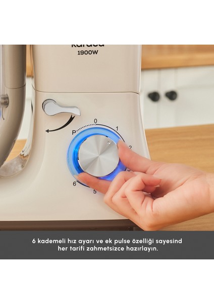 Chefcrafter Stand Mikser Mutfak Şefi 1900 W Porcelain White modelleri