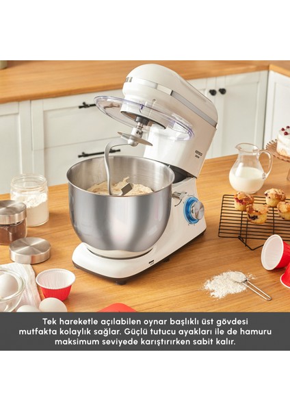 Chefcrafter Stand Mikser Mutfak Şefi 1900 W Porcelain White fırsatları