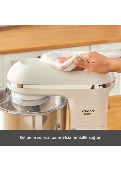 Chefcrafter Stand Mikser Mutfak Şefi 1900 W Porcelain White