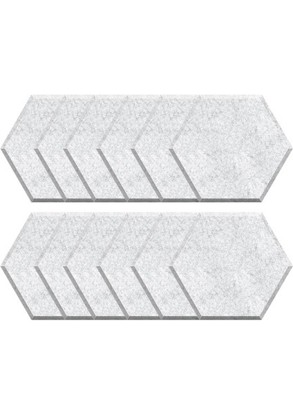 Kendi Kendine Yapışkan Ses Geçirmez Köpük Paneller 12 Paket 12X10X0 4 Inç Altıgen Akustik Paneller Ev Kayıt Stüdyosu (Yurt Dışından)