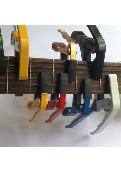 Gitar Ayar Klipsli Alaşım Klips Capo Değiştirme Kelepçesi Anahtar Transpozisyon Klipsi Küçük Kavrama Folk Müzik Dizesi Klips (Gümüş) (Yurt Dışından) fiyatları