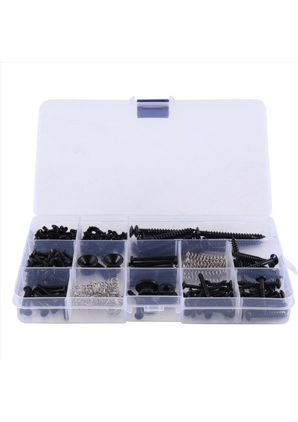 Vida Kollu Kutu Gitar Bas Gitar Pickguard Vidalar Kapak Plakası Vida Aksesuarları Vidalı Geri Toka Seti 262 Pcs (Yurt Dışından)