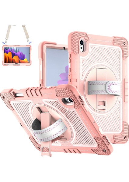 Samsung Galaxy Tab S11 Kılıf Silikon + Pc Destekli Tablet Kılıfı ve Omuz Askısı (Yurt Dışından)