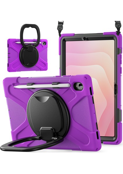 Samsung Galaxy Tab S11 X730/ X736/ X736B Kickstand Kılıf Omuz Askılı Tpu + Pc + Silikon Tablet Kılıfı (Yurt Dışından) fiyatları