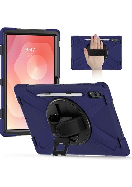 Samsung Galaxy Tab S11 Ultra Kılıf Tpu + Pc + Silikon Ayaklı Düşmeye Karşı Dayanıklı Tablet Kılıfı (Yurt Dışından)