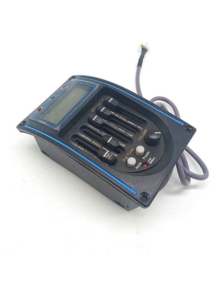 Lc-5 5 Bant Ahşap Gitar Kartuşu Preamp Eq Lc-5 Mikrofon Perküsyon Kartuşu ile Pil Kutusu (Yurt Dışından) fırsatları