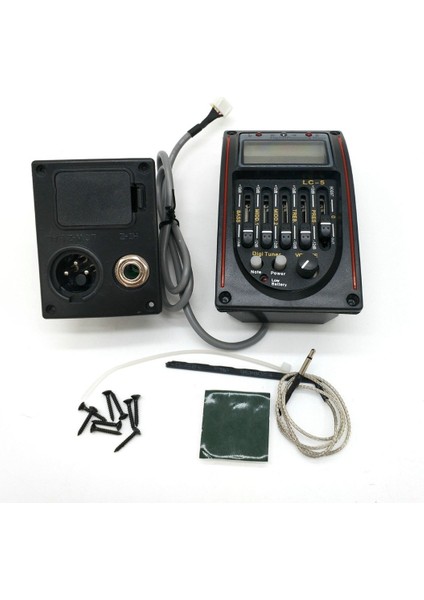 Lc-5 Bantlar Akustik Gitar Pikap Halk Klasik Eq Pikap Ekolayzer Sistemi Aksesuarları (Kırmızı Edge) (Yurt Dışından)