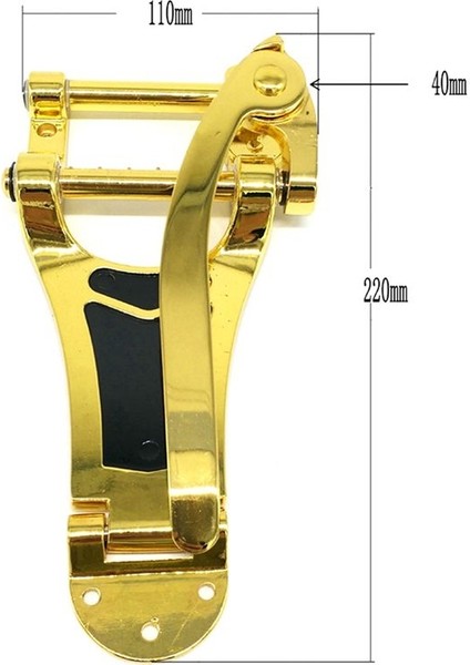 Gitar Vibrato Köprüsü Lp Büyük Rocker String Plaka Elektro Gitar Köprüsü Ünitesi Vibrato Enstrüman Aksesuarları (Gümüş) (Yurt Dışından) fırsatları