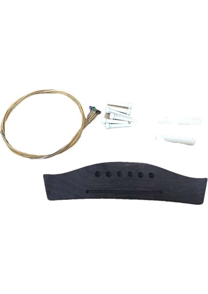 Folk Müzik Ahşap Gitar Pps Plastik Çelik Dize Koni String Yastık Renkli Gitar Dizeleri Çelik String (Pps Gri) (Yurt Dışından)