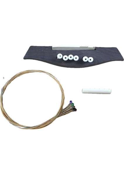 Folk Müzik Ahşap Gitar Pps Plastik Çelik Dize Koni String Yastık Renkli Gitar Dizeleri Çelik String (Pps Gri) (Yurt Dışından) fiyatları