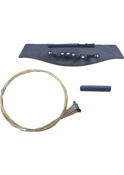 Folk Müzik Ahşap Gitar Pps Plastik Çelik Dize Koni String Yastık Renkli Gitar Dizeleri Çelik String (Pps Gri) (Yurt Dışından) modelleri