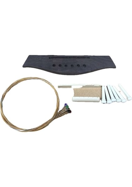 Folk Müzik Ahşap Gitar Pps Plastik Çelik Dize Koni String Yastık Renkli Gitar Dizeleri Çelik String (Pps Gri) (Yurt Dışından) fırsatları