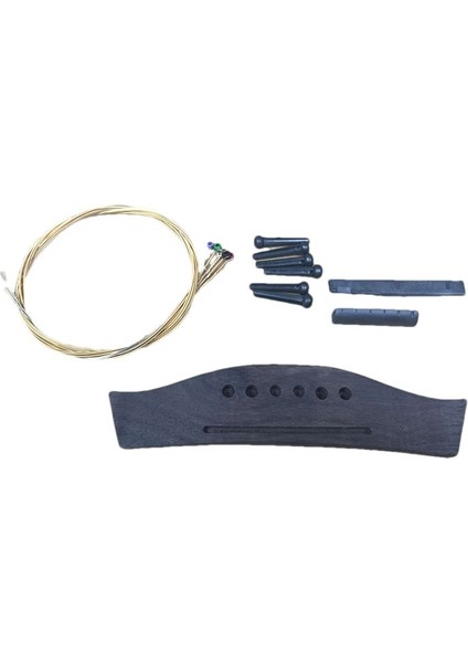 Folk Müzik Ahşap Gitar Pps Plastik Çelik Dize Koni String Yastık Renkli Gitar Dizeleri Çelik String (Pps Gri) (Yurt Dışından) indirimleri