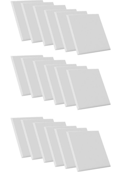 Kendinden Yapışkan Akustik Paneller 18 Paket 12 x 12 x 0 4 Inç Ses Geçirmez Dolgu Ktv Evi Için Ses Emici Panel Beyaz (Yurt Dışından)