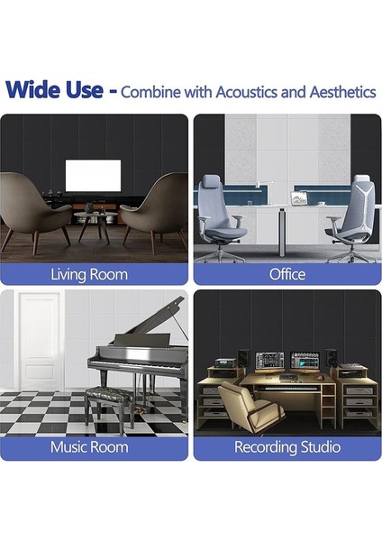 Kendinden Yapışkan Akustik Paneller 18 Paket 12 x 12 x 0 4 Inç Ses Geçirmez Dolgu Ktv Evi Için Ses Emici Panel Beyaz (Yurt Dışından) fırsatları