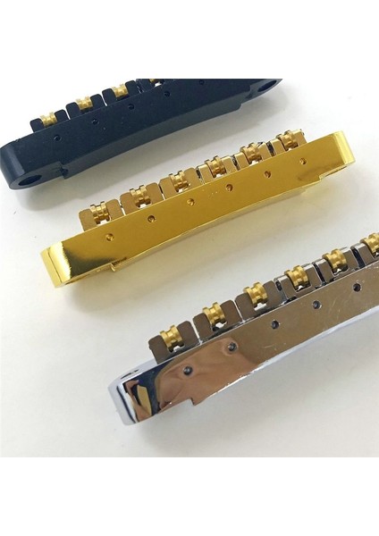 Ayarlanabilir Üst Akor Köprü Top Silindir String Çeken Plaka Sınır Sökü Gitar Köprüsü Lp Top Köprüsü (Altın) (Yurt Dışından) indirimleri