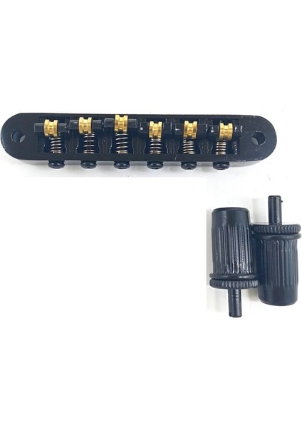 Ayarlanabilir Üst Akor Köprü Top Silindir String Çekme Plaka Sınır Sökü Gitar Köprüsü Lp Top Köprüsü (Siyah) (Yurt Dışından)