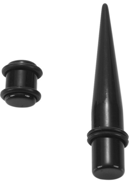 18 Adet Kulak Konikleri Tam Kit Akrilik Küpe Sedye Tüneli (Siyah) (Yurt Dışından) fiyatları