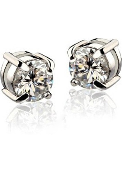 1 Çift Moda Kulak Saplama Küpe Beyaz+Gümüş (Yurt Dışından) fiyatları