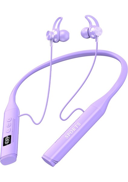 Dijital Ekran ve Çoklu Eq Ayarlarına Sahip Bluetooth 5.3 Kulak Içi Uzun Ömürlü Boyun Bandı Oyun/spor Kulaklığı (Yurt Dışından)