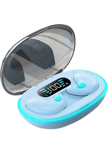 Uyku Kulaklığı, Kemik Iletimi, Mini Gürültü Önleme, Dijital Ekran, Ultra Uzun Pil Ömrü, Makaron Tarzı Bluetooth Kulaklıklar (Yurt Dışından)