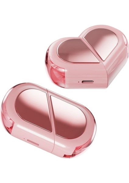 Çiftler Için Kalp Şeklinde, Döndürülebilir, Şık ve Benzersiz Kulak Içi Tasarıma Sahip, Kısa Saplı, Gürültü Önleyici Kablosuz Bluetooth Kulaklıklar. (Yurt Dışından) fiyatları