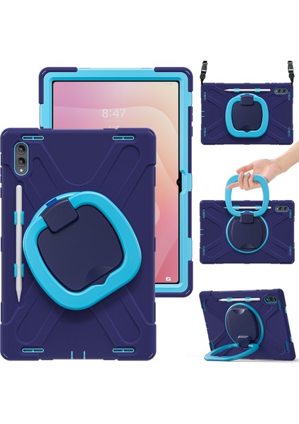 Samsung Galaxy Tab S11 Ultra Kılıf Omuz Askılı Tpu + Pc + Silikon Ayaklı Tablet Kılıfı (Yurt Dışından) fiyatları
