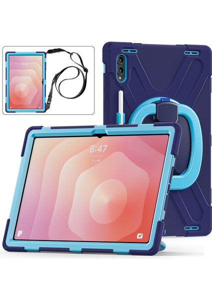 Samsung Galaxy Tab S11 Ultra Kılıf Omuz Askılı Tpu + Pc + Silikon Ayaklı Tablet Kılıfı (Yurt Dışından) modelleri