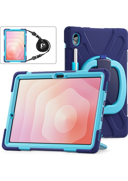 Samsung Galaxy Tab S11 X730/ X736/ X736B Kickstand Kılıf Omuz Askılı Tpu + Pc + Silikon Tablet Kılıfı (Yurt Dışından) modelleri