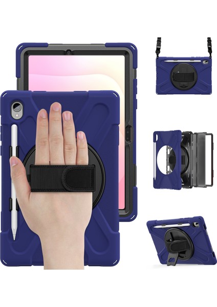 Samsung Galaxy Tab S11 Kickstand Kılıfı Tpu Pc Silikon Tablet Kılıfı ve Omuz Askısı (Yurt Dışından) fiyatları