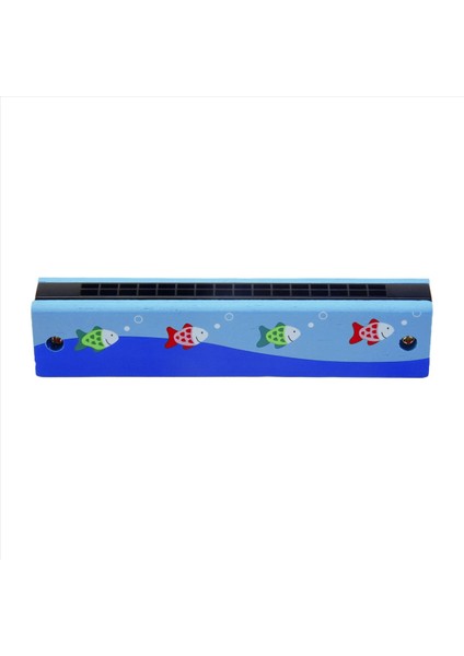 Çocuklar Için Ahşap Mızıka Oyuncaklar Müzik Aletleri 16 Delik Çift Sıralı Darbe Karikatür Ahşap Kaçış Ağız Mızık Tür 1 (Yurt Dışından)